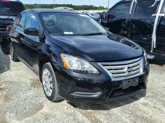 3N1AB7AP7EY291504 - 2014 NISSAN SENTRA S BLACK photo 1