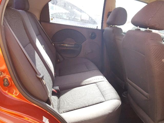 KL1TD56606B625321 - 2006 CHEVROLET AVEO BASE Czerwony zdjęcie 6