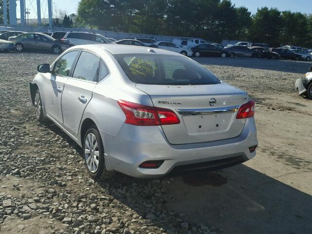 3N1AB7AP3HL669531 - 2017 NISSAN SENTRA SILVER photo 3