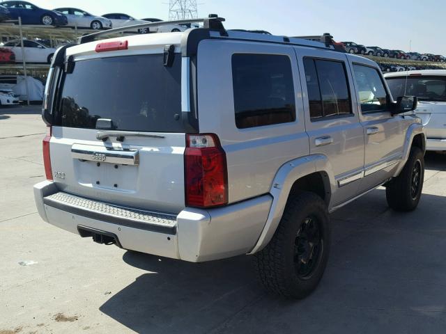 1J8HG58NX6C365782 - 2006 JEEP COMMANDER SILVER photo 4