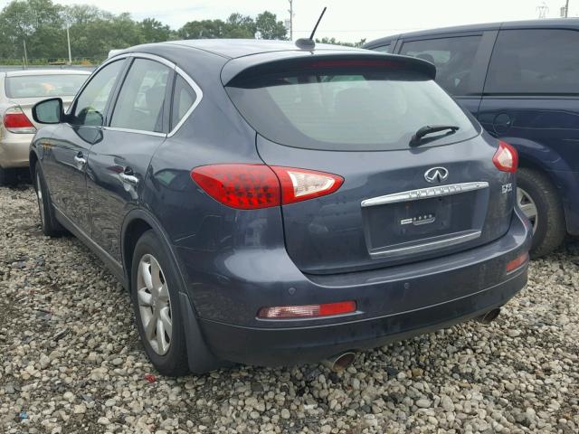 JNKAJ09F08M350448 - 2008 INFINITI EX35 BASE BLUE photo 3
