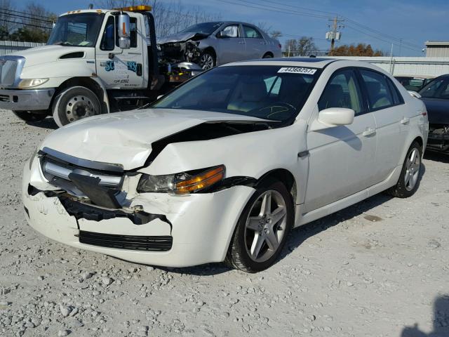 19UUA66205A073835 - 2005 ACURA TL WHITE photo 2