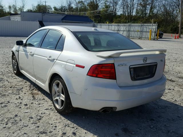 19UUA66205A073835 - 2005 ACURA TL WHITE photo 3