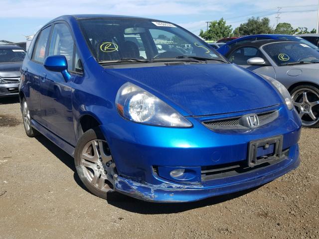 JHMGD38698S042002 - 2008 HONDA FIT SPORT BLUE photo 1