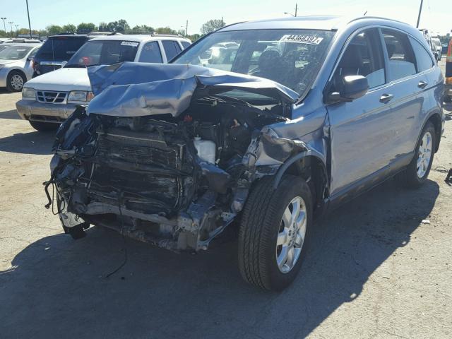 JHLRE38598C052251 - 2008 HONDA CR-V EX BLUE photo 2