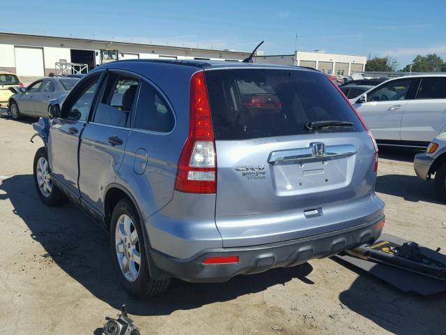 JHLRE38598C052251 - 2008 HONDA CR-V EX BLUE photo 3