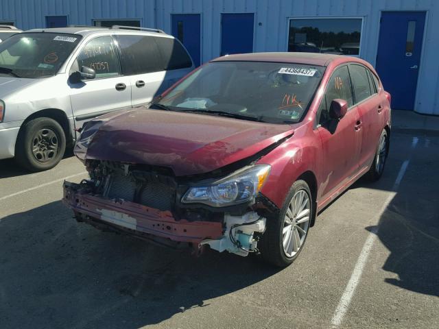 JF1GPAD69E8283463 - 2014 SUBARU IMPREZA PR RED photo 2