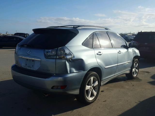 2T2HK31U07C008949 - 2007 LEXUS RX 350 BLUE photo 4