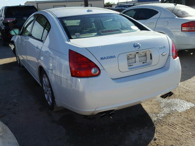 1N4BA41E18C801561 - 2008 NISSAN MAXIMA SE WHITE photo 3