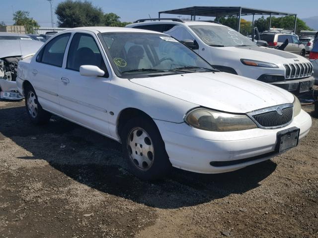 1MEFM6537YK601263 - 2000 MERCURY MYSTIQUE G WHITE photo 1