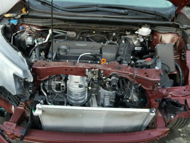 2HKRM4H59GH660456 - 2016 HONDA CR-V EX BURGUNDY photo 7