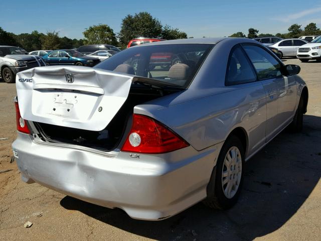 1HGEM22605L002751 - 2005 HONDA CIVIC SILVER photo 4