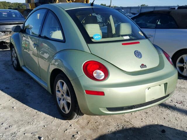 3VWRW31C57M510154 - 2007 VOLKSWAGEN NEW BEETLE GREEN photo 3