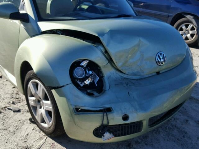 3VWRW31C57M510154 - 2007 VOLKSWAGEN NEW BEETLE GREEN photo 9