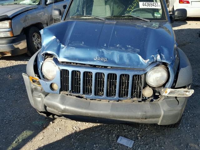 1J4GL48K06W252673 - 2006 JEEP LIBERTY SP BLUE photo 9