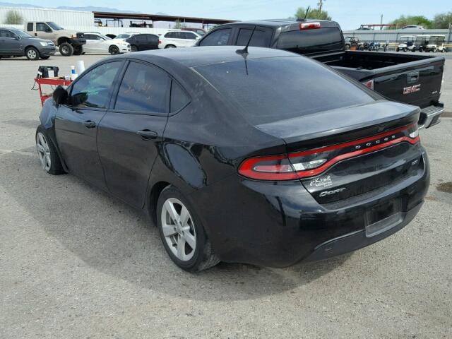 1C3CDFBB2FD132007 - 2015 DODGE DART SXT BLACK photo 3