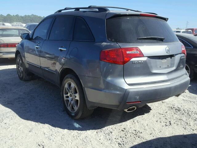 2HNYD28348H519944 - 2008 ACURA MDX TECHNO CHARCOAL photo 3