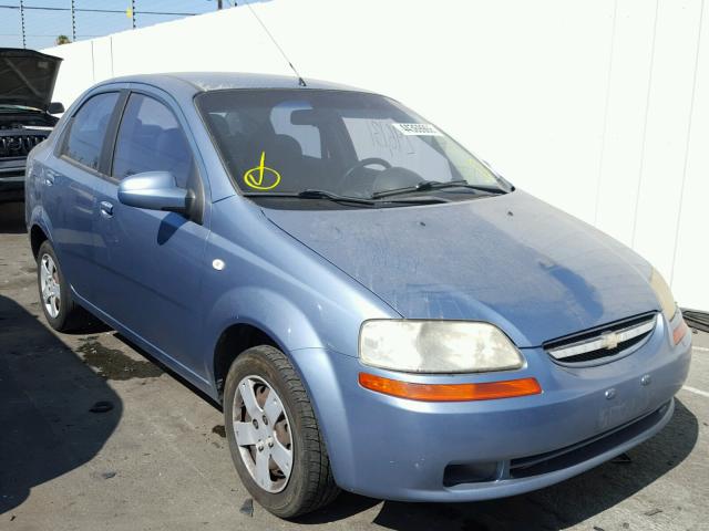 KL1TD56676B669817 - 2006 CHEVROLET AVEO BASE Niebieski zdjęcie 1