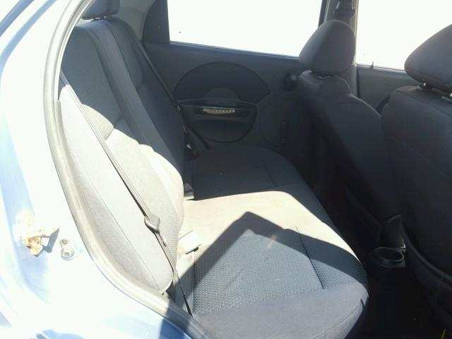 KL1TD56676B669817 - 2006 CHEVROLET AVEO BASE Niebieski zdjęcie 6