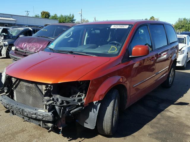 2D8HN54P38R741870 - 2008 DODGE GRAND CARA ORANGE photo 2