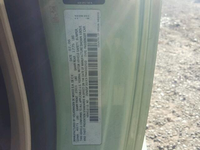 3VWSF31Y37M400250 - 2007 VOLKSWAGEN NEW BEETLE Yaşıl foto 10