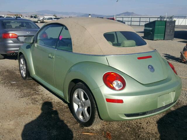 3VWSF31Y37M400250 - 2007 VOLKSWAGEN NEW BEETLE Yaşıl foto 3