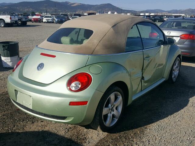 3VWSF31Y37M400250 - 2007 VOLKSWAGEN NEW BEETLE Yaşıl foto 4