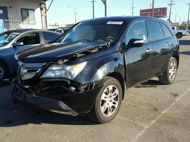 2HNYD283X7H552798 - 2007 ACURA MDX BLACK photo 2