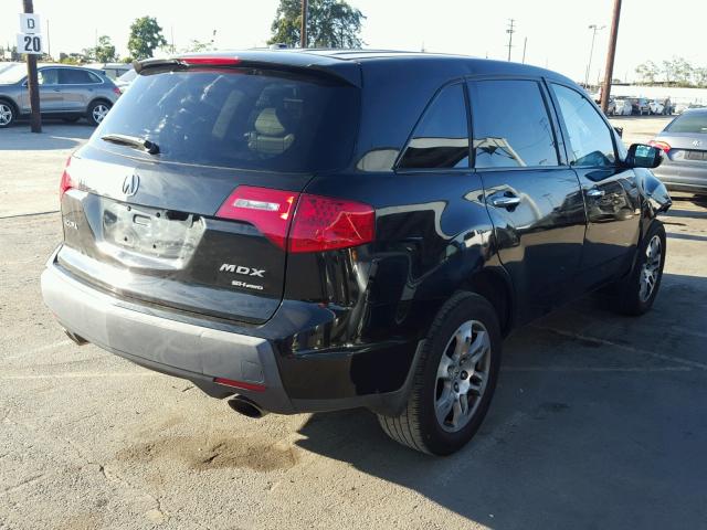 2HNYD283X7H552798 - 2007 ACURA MDX BLACK photo 4