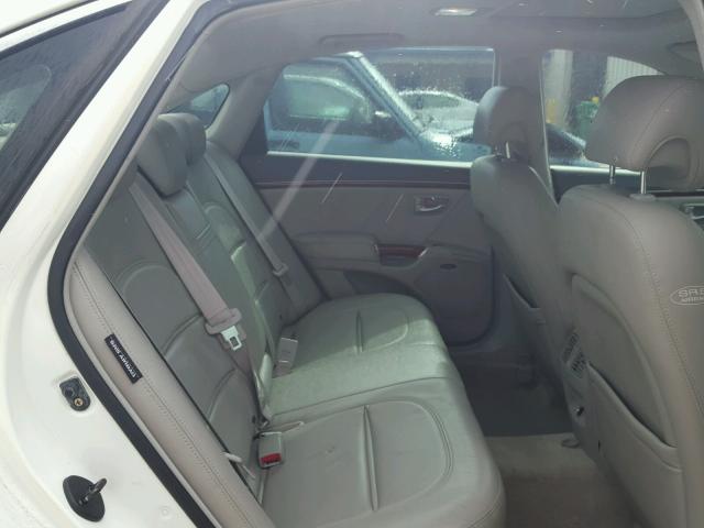 KMHFC46F36A050362 - 2006 HYUNDAI AZERA SE WHITE photo 6