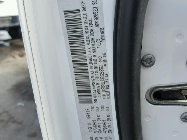 1C6RR6LT3GS263563 - 2016 RAM 1500 SLT WHITE photo 10