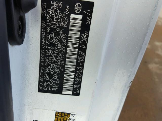 JTKDE177450053215 - 2005 TOYOTA SCION TC 双色 照片 10