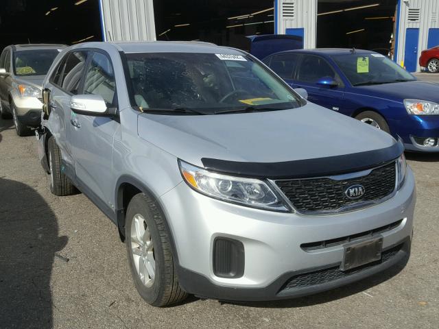 5XYKTCA64FG553483 - 2015 KIA SORENTO LX SILVER photo 1