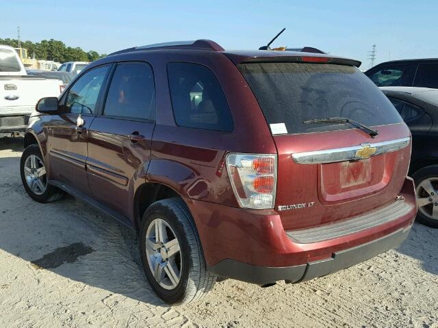 2CNDL33F386002074 - 2008 CHEVROLET EQUINOX BURGUNDY photo 3