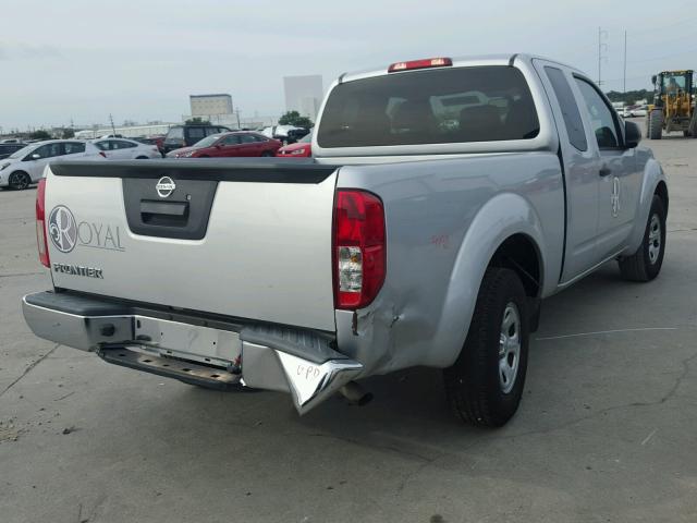 1N6BD0CTXEN750208 - 2014 NISSAN FRONTIER S SILVER photo 4