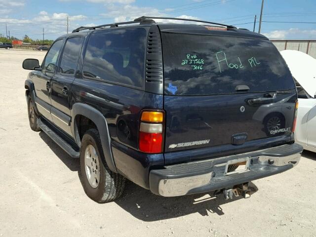 1GNEC16Z44J137975 - 2004 CHEVROLET SUBURBAN C BLUE photo 3