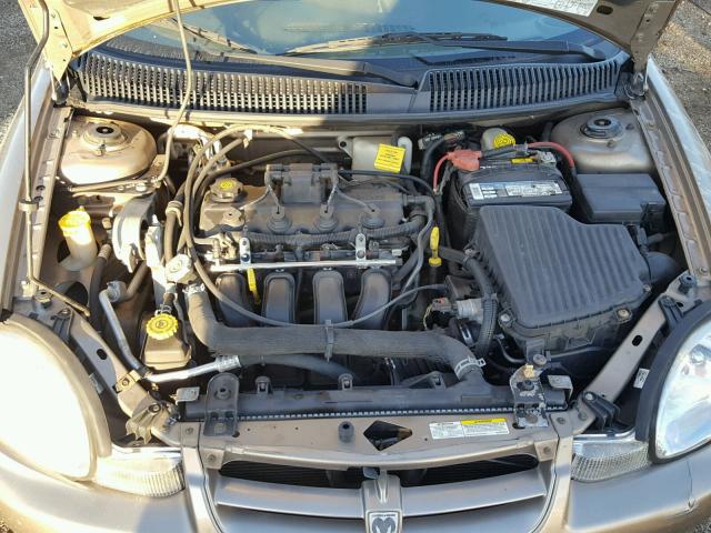 1B3ES26CX2D557458 - 2002 DODGE NEON TAN photo 7