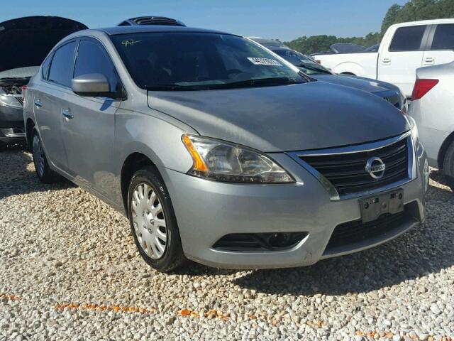 3N1AB7AP1DL696849 - 2013 NISSAN SENTRA S SILVER photo 1