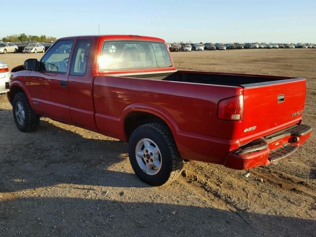 1GCDT19X138285540 - 2003 CHEVROLET S TRUCK RED photo 3