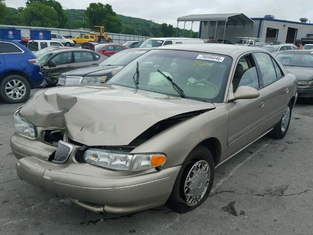 2G4WY55J011312578 - 2001 BUICK CENTURY TAN photo 2