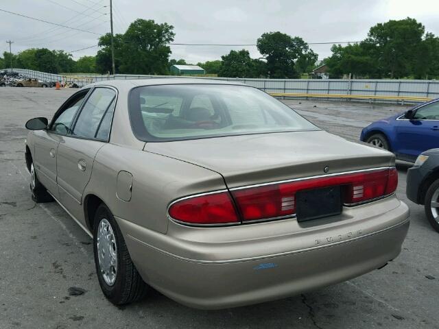 2G4WY55J011312578 - 2001 BUICK CENTURY TAN photo 3