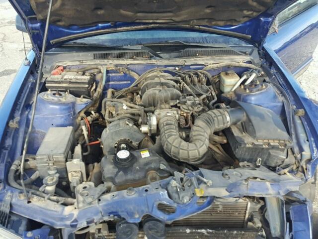 1ZVFT80N955148991 - 2005 FORD MUSTANG BLUE photo 7