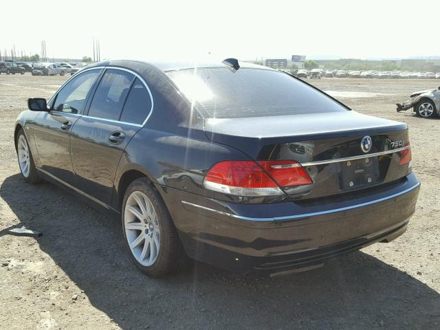 WBAHL83516DT06803 - 2006 BMW 750 I BLACK photo 3