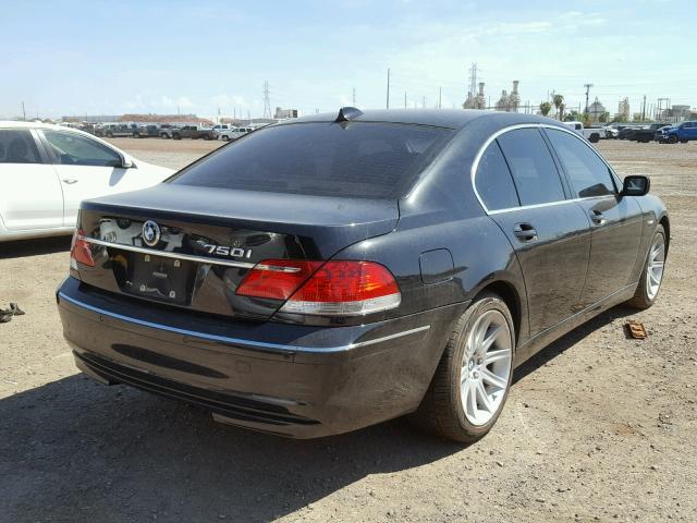 WBAHL83516DT06803 - 2006 BMW 750 I BLACK photo 4