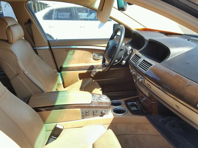 WBAHL83516DT06803 - 2006 BMW 750 I BLACK photo 5