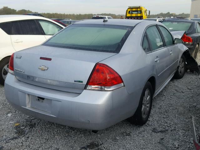 2G1WG5EK3B1167420 - 2011 CHEVROLET IMPALA LT SILVER photo 4