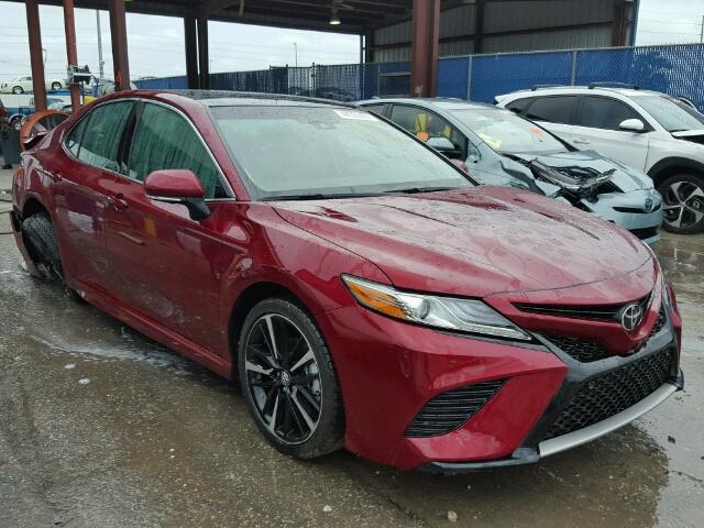 4T1B61HK8JU517975 - 2018 TOYOTA CAMRY XSE BURGUNDY photo 1