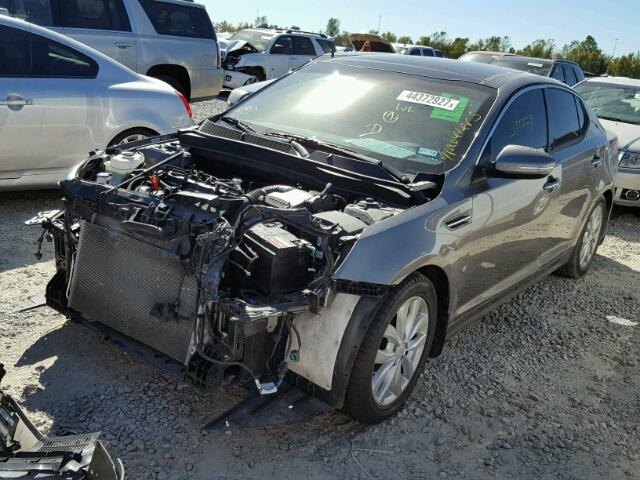 5XXGN4A71FG453974 - 2015 KIA OPTIMA EX GRAY photo 2