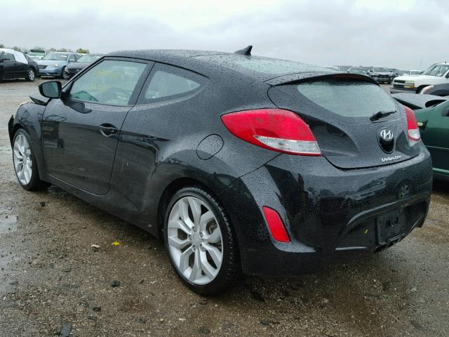 KMHTC6AD0DU106922 - 2013 HYUNDAI VELOSTER B BLACK photo 3