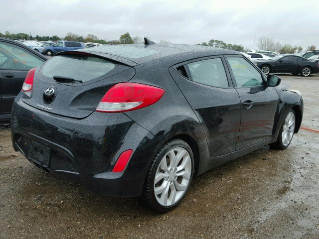 KMHTC6AD0DU106922 - 2013 HYUNDAI VELOSTER B BLACK photo 4